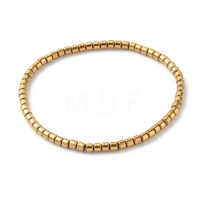 Natural Wood & Polymer Clay Heishi Beads Stretch Bracelets Set BJEW-JB07432-1
