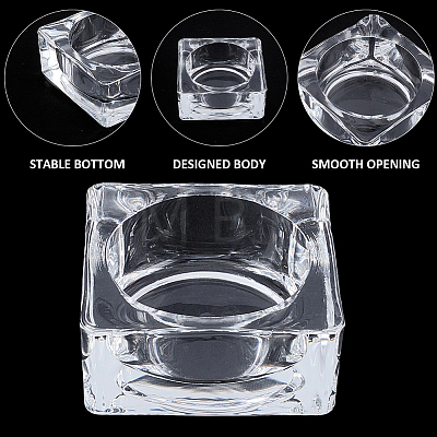 2Pcs Glass Candle Cups AJEW-SC0004-47C-1