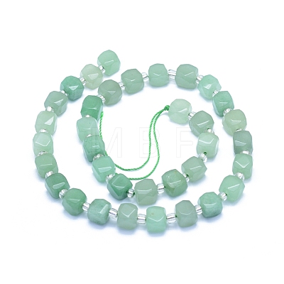 Natural Green Aventurine Beads Strands G-L552D-09-1