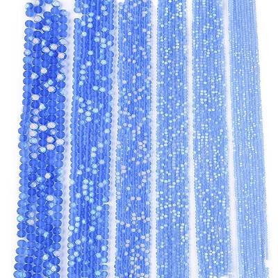 Transparent Glass Beads Strands EGLA-A044-T2mm-MB14-1