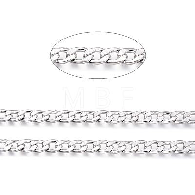 304 Stainless Steel Cuban Link Chains CHS-M003-13P-D-1