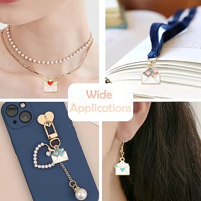 18Pcs 9 Colors Alloy Enamel Pendants ENAM-YW0008-52-1