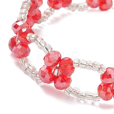 Glass Beaded Bracelets for Women BJEW-JB12736-1