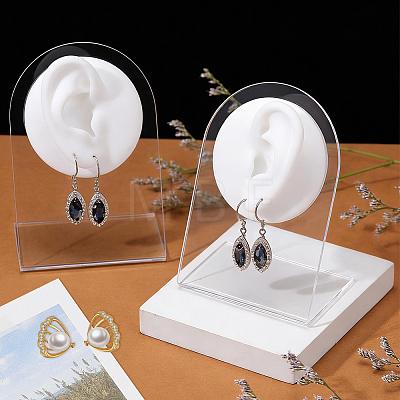 2Pcs 2 Styles Soft Silicone Ear Displays Mould ODIS-UN0001-28A-1