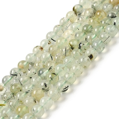 Natural Prehnite Beads Strands LS-G-S333-6mm-032-1