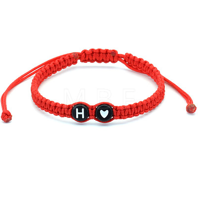 Resin Beads Braided Bead Bracelets FS-WG108B7-08-1