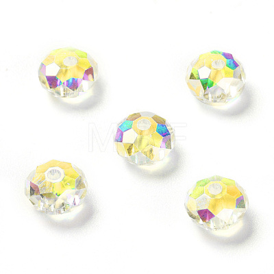 Electroplate Glass Beads RGLA-L024-H-001AB-A-1