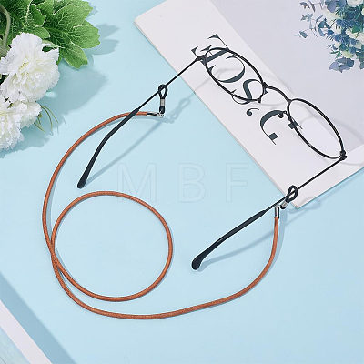 3Pcs 3 Colors Cowhide Neck Strap for Eyeglasses AJEW-CL0004-77-1