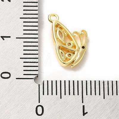 Brass Micro Pave Cubic Zirconia Pendants ZIRC-P113-02G-1