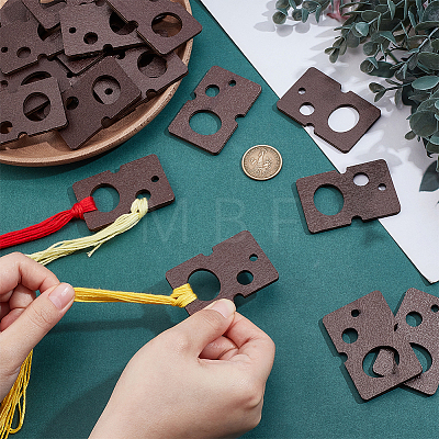 30Pcs Wood Thread Winding Boards AJEW-PH0012-44C-1