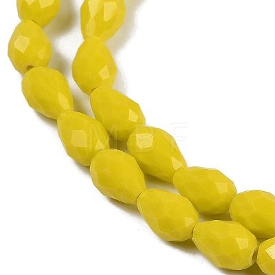 Opaque Solid Color Beads Strands EGLA-N013-P6mm-D06-1