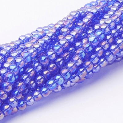 Glass Bead Strands GR6mm-23Y-AB-1