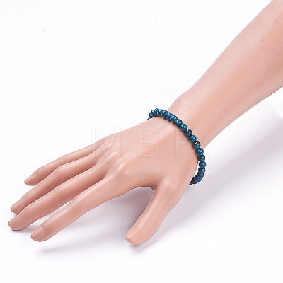 Natural Apatite Stretch Bracelets BJEW-JB03738-03-1