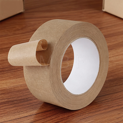50M Kraft Paper Adhesive Tape AJEW-WH20098-089-1
