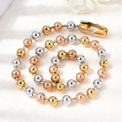 304 Stainless Steel Ball Chains Necklaces for Unisex NJEW-K305-01B-1