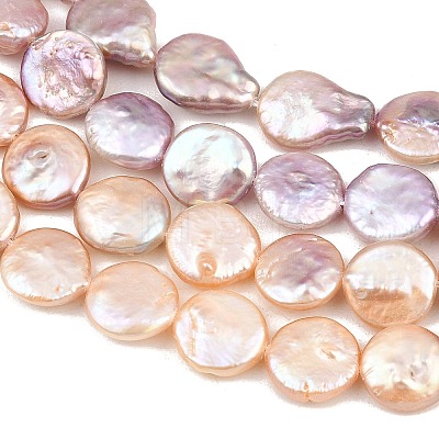 Natural Baroque Keshi Pearl Coin Beads Strands PA-CBAFEE8-15C-1