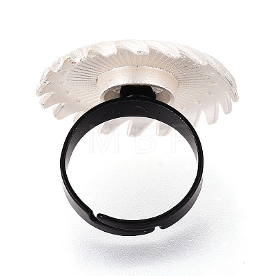 Adjustable Alloy & Iron Bezel Cup Ring Base with Rotatable Tray MAK-T012-11S-1