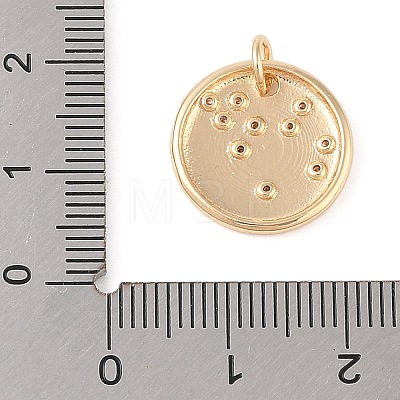 Brass with Clear Cubic Zirconia Pendants KK-N256-24K-G-1