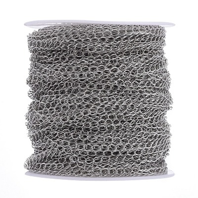 Brass Twisted Chains CHC-Q001-5x4mm-P-1