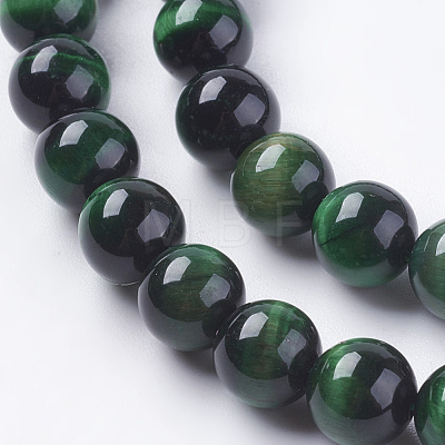 Natural Tiger Eye Beads Strands G-G544-8mm-03-1