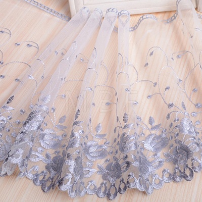 Milk Fiber Embroidery Lace Cloth Fabric PW-WG0F51D-01-1