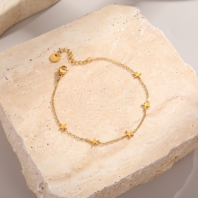 Ocean 304 Stainless Steel Link Chain Anklets WG96EF4-03-1