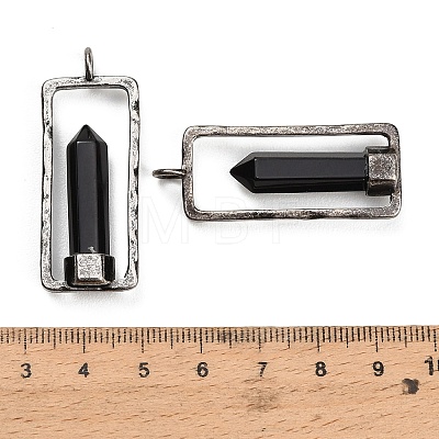 Natural Obsidian Pendants GG-CBACC2B-06AS-01-1
