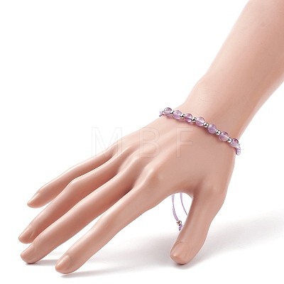 Natural Mixed Stone Beads Slider Bracelets for Men Women BJEW-JB08717-1