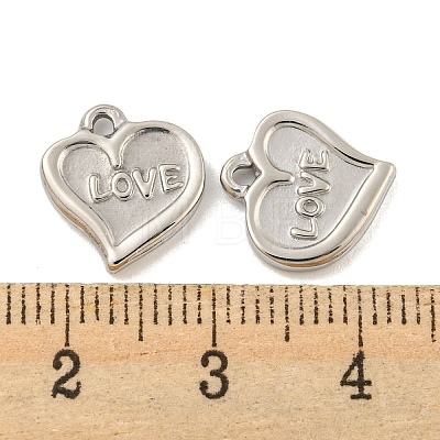 Valentine's Day 304 Stainless Steel Charms STAS-P356-31P-1