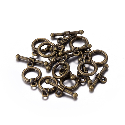 Tibetan Style Alloy Toggle Clasps MLF0034Y-NF-1