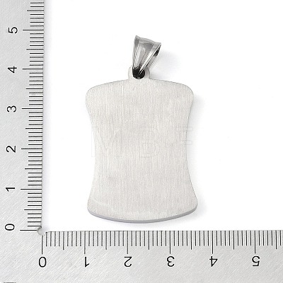 304 Stainless Steel Pendants STAS-O008-01A-1