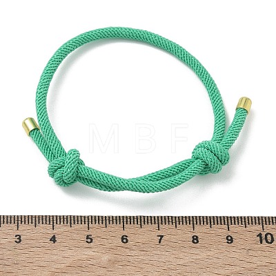 Adjustable Nylon Round Milan Cord Slider Bracelet Making FB-H001-01G-11-1