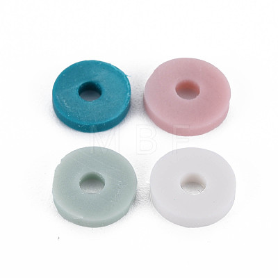 4 Colors Handmade Polymer Clay Beads CLAY-N011-032-01-1