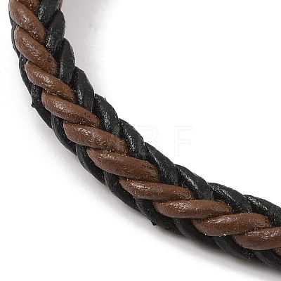 Braided Microfiber Leather Cord Bracelets BJEW-B096-10P-1