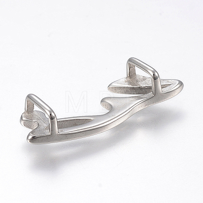 304 Stainless Steel Slide Charms STAS-F169-30P-1