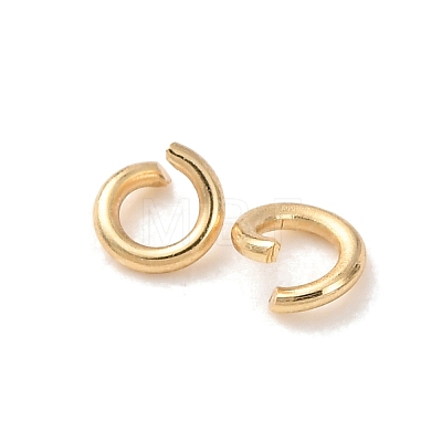 Brass Open Jump Rings KK-G604-08G-07-1