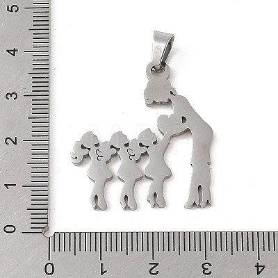 Mother's Day 304 Stainless Steel Pendants STAS-U002-06P-1