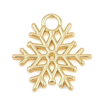 Christmas Brass Charms KK-CBA0565-08G-1