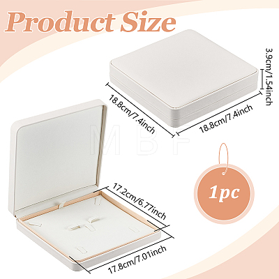 PU Leather Jewelry Set Storage Boxes CON-WH0107-139-1