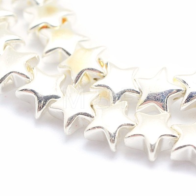 Electroplate Non-magnetic Synthetic Hematite Beads Strands G-L485-14-S-1