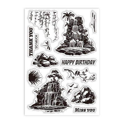 Custom Summer Theme PVC Plastic Clear Stamps DIY-WH0631-0105-1