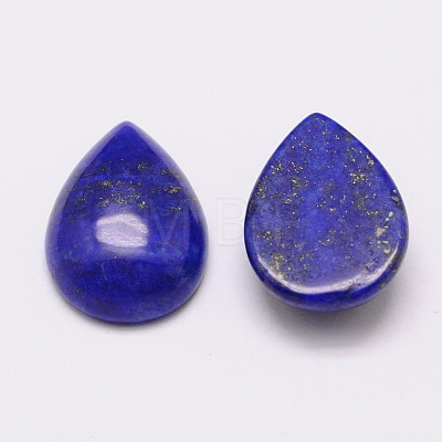 Dyed Teardrop Natural Lapis Lazuli Cabochons G-K026-02-1