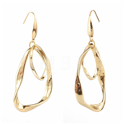 Alloy Twisted Ring Dangle Earring Sets EJEW-JE04503-1