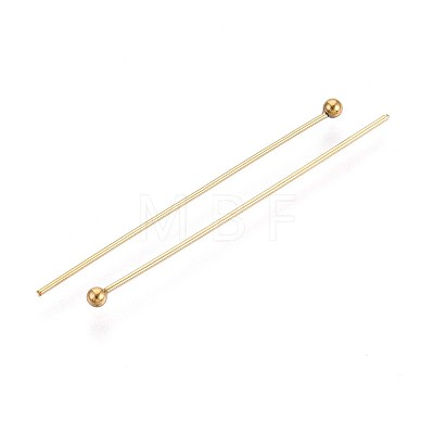 304 Stainless Steel Head Pins STAS-T065-35mm-20G-1