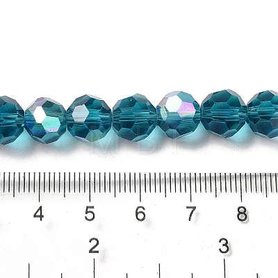 Electroplate Transparent Glass Beads Strands LS-EGLA-A035-T10mm-L12-1