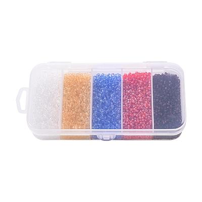 90G 5 Colors 12/0 Glass Seed Beads SEED-YW0001-16-1