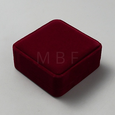 Square Velvet Bangle Bracelet Display Boxes CON-WH0095-205-1
