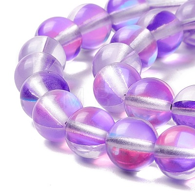 Synthetic Moonstone Beads Strands G-E573-02B-11-1