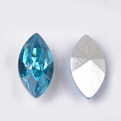 Pointed Back Resin Rhinestone Cabochons CRES-S381-5x10mm-B03-1