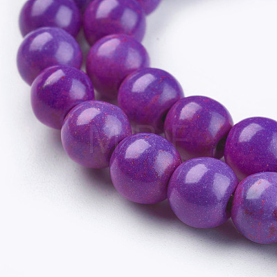 Synthetic Turquoise Beads Strands TURQ-G106-8mm-02O-1